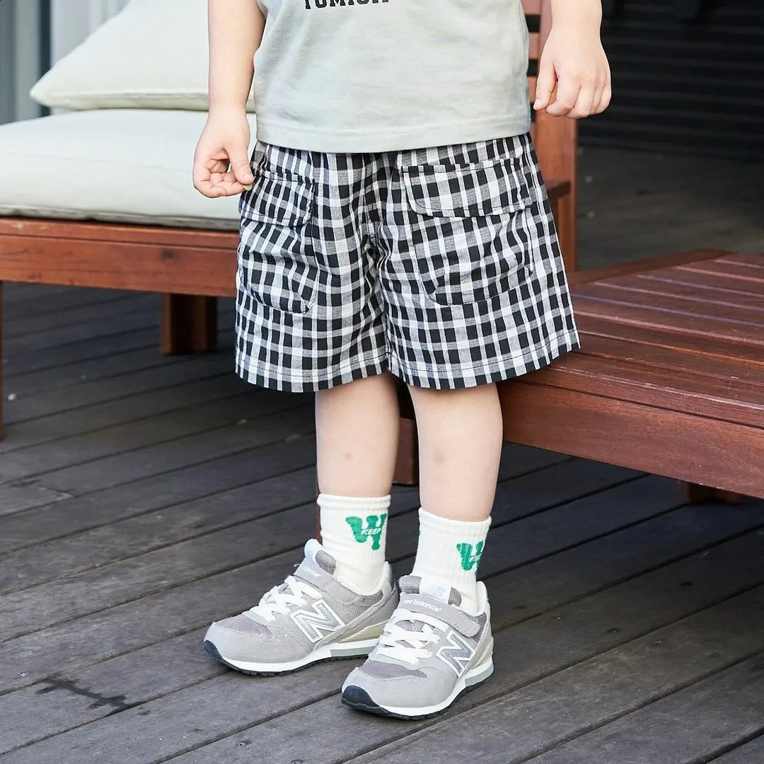 Arrival Summer Casual Toddler Shorts Baby Boy Plaid Short Pants All-match Cotton Comfortable Loose Kid Girl Shorts 250319