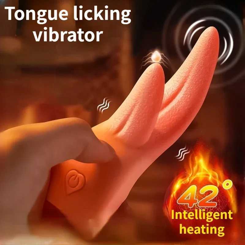 G Spot Clitoris Vagina Anal Tongue Licking Vibrator for Women Female Masturbation Couples Nipple Stimulation Adults Sex Toys W250319