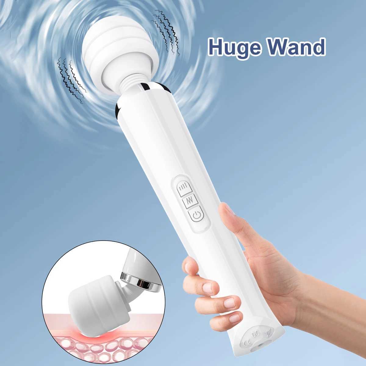 Powerful Dildo AV Vibrator Huge Magic Wand for Female Couples Body Massager Clitoris Stimulator Vibrator for Women Adult Sex Toy W250319