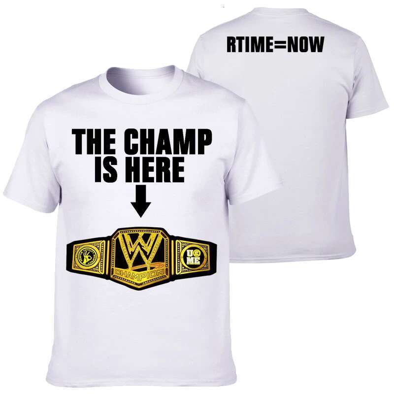 2025 John Cena Short-Sleeved T-Shirt Men's Pure Cotton European And American Loose Top Youth Casual Half-Sleeved Summer Print