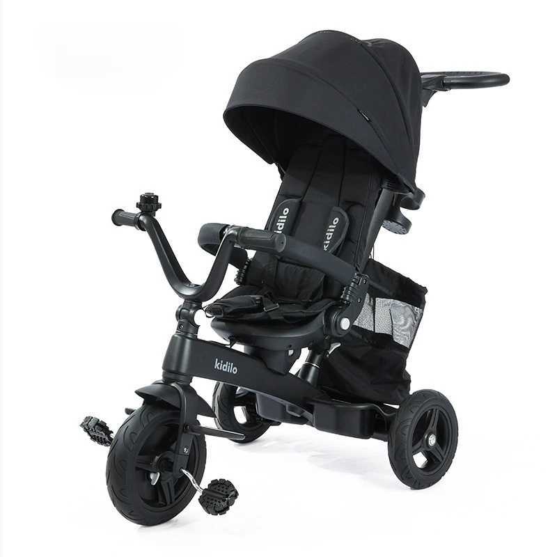 Childrens tricycle lightweight foldable baby can push and ride the bicycle 3-6 year old baby stroller luxurious Z250319