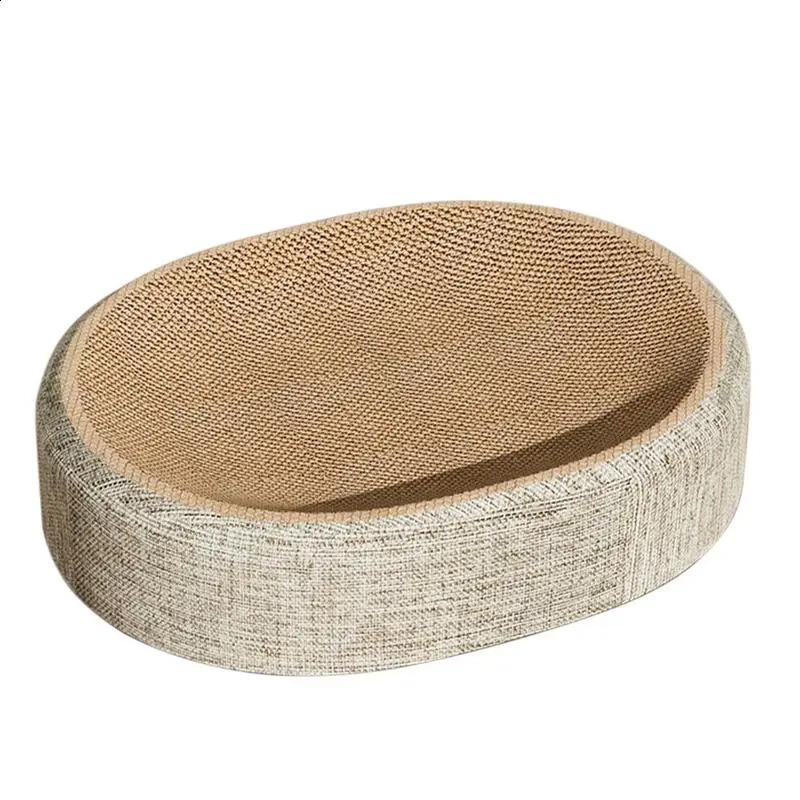 Oval scratch pad for cats sisters cat bed multifunctional pet sleep oval rest 250312