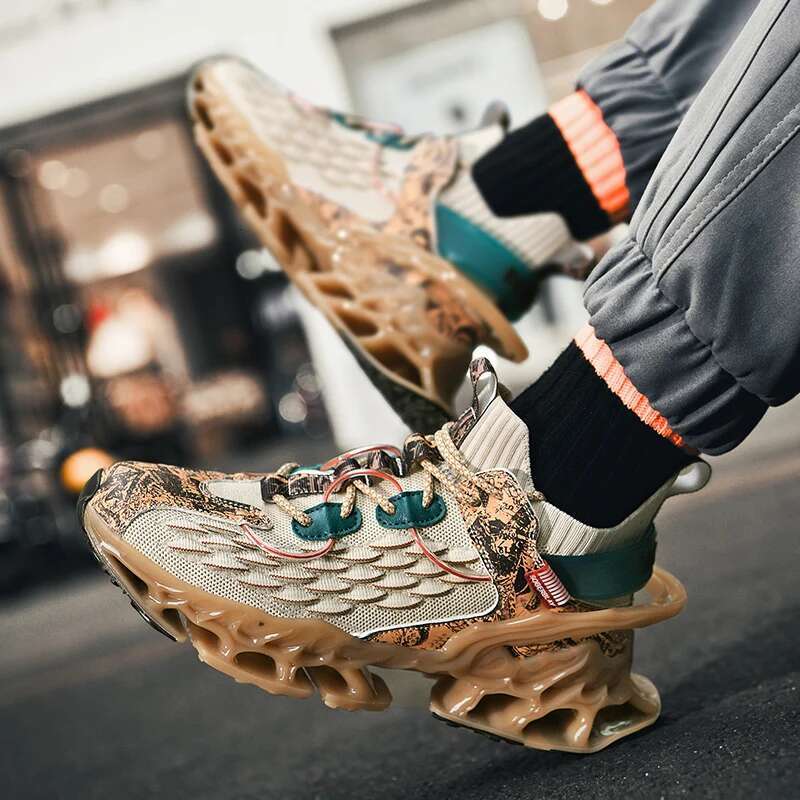 2025 new anti slip training leather outdoor men's oversized hiking designer fashionable jogging shoes
