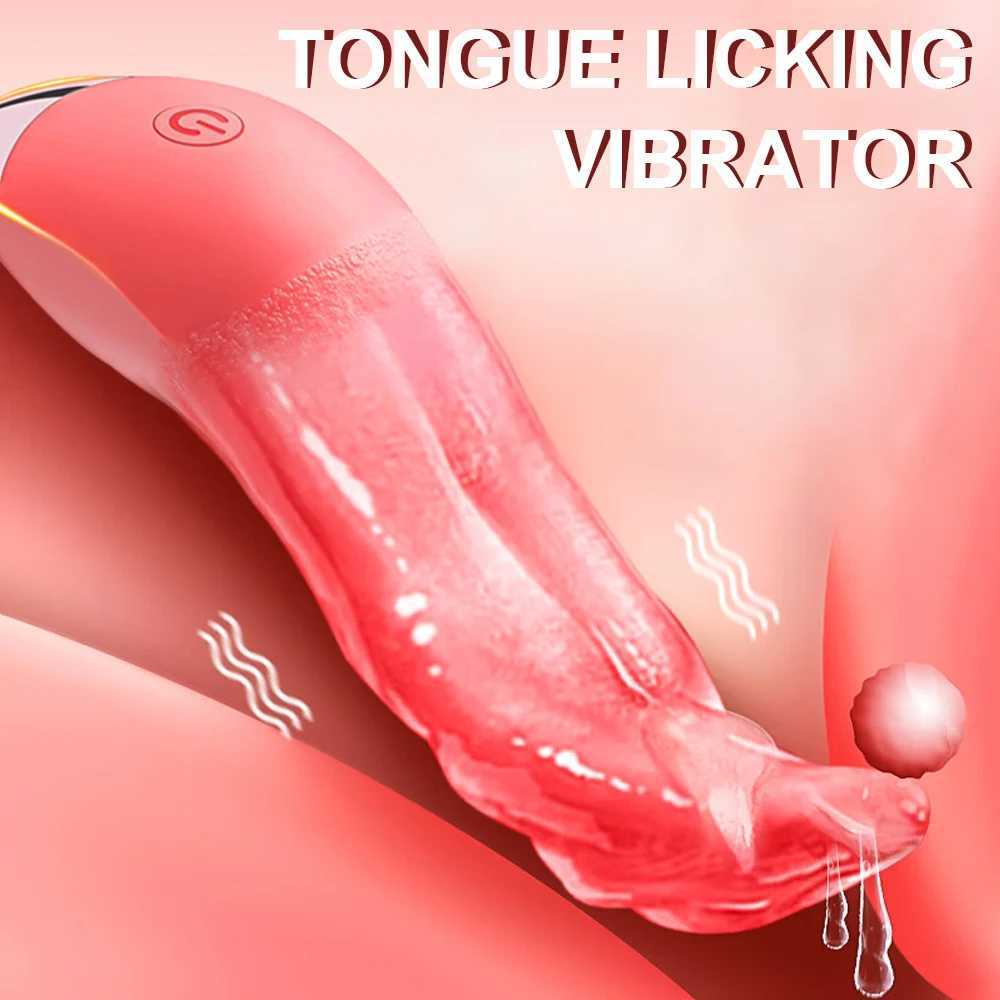 Dildo sex toy vibrator masturbation tool female tongue licking labia stimulator vibrator couple sexual behavior adult product W250319