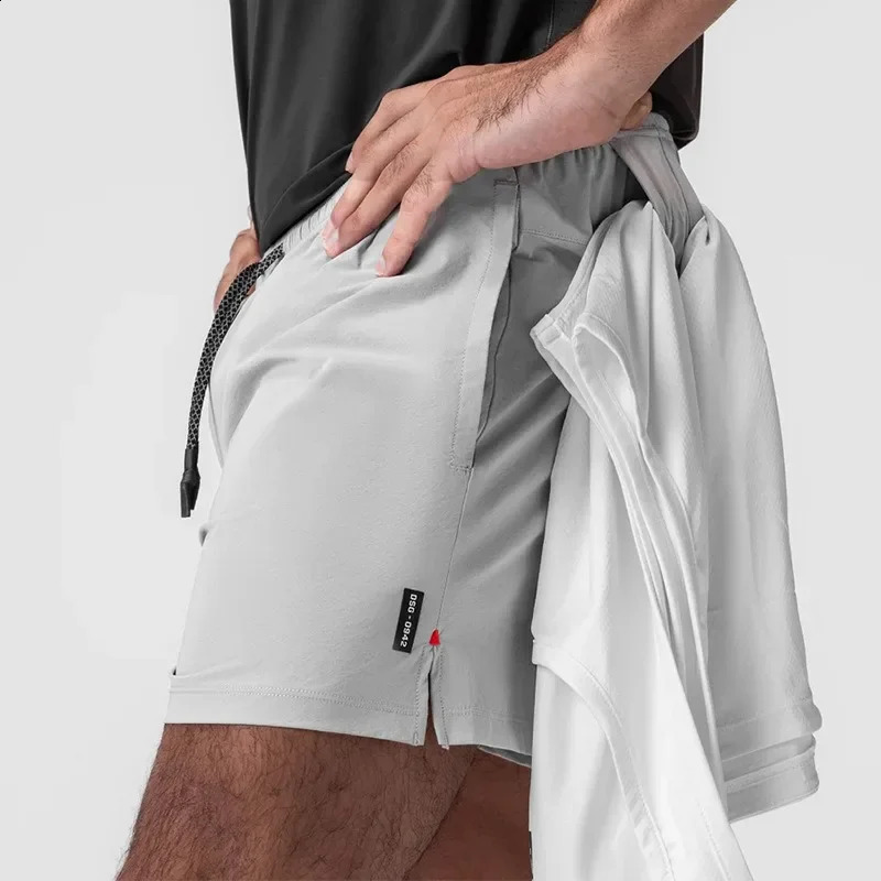Summer mens fast dry sports stretch shorts mens casual gym fitness exercise fitness shorts 250317