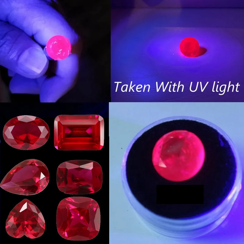 Natural Ruby Different Shapes for Collection Gemstones and Jewelry Pendant rings for making Loose Gemstones Blood Ruby 250319