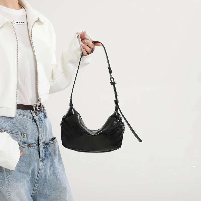 Women PU Shoulder Fashion Underarm Large Capacity Chic Hobo Solid Color Simple Carrying Top Handle Bag