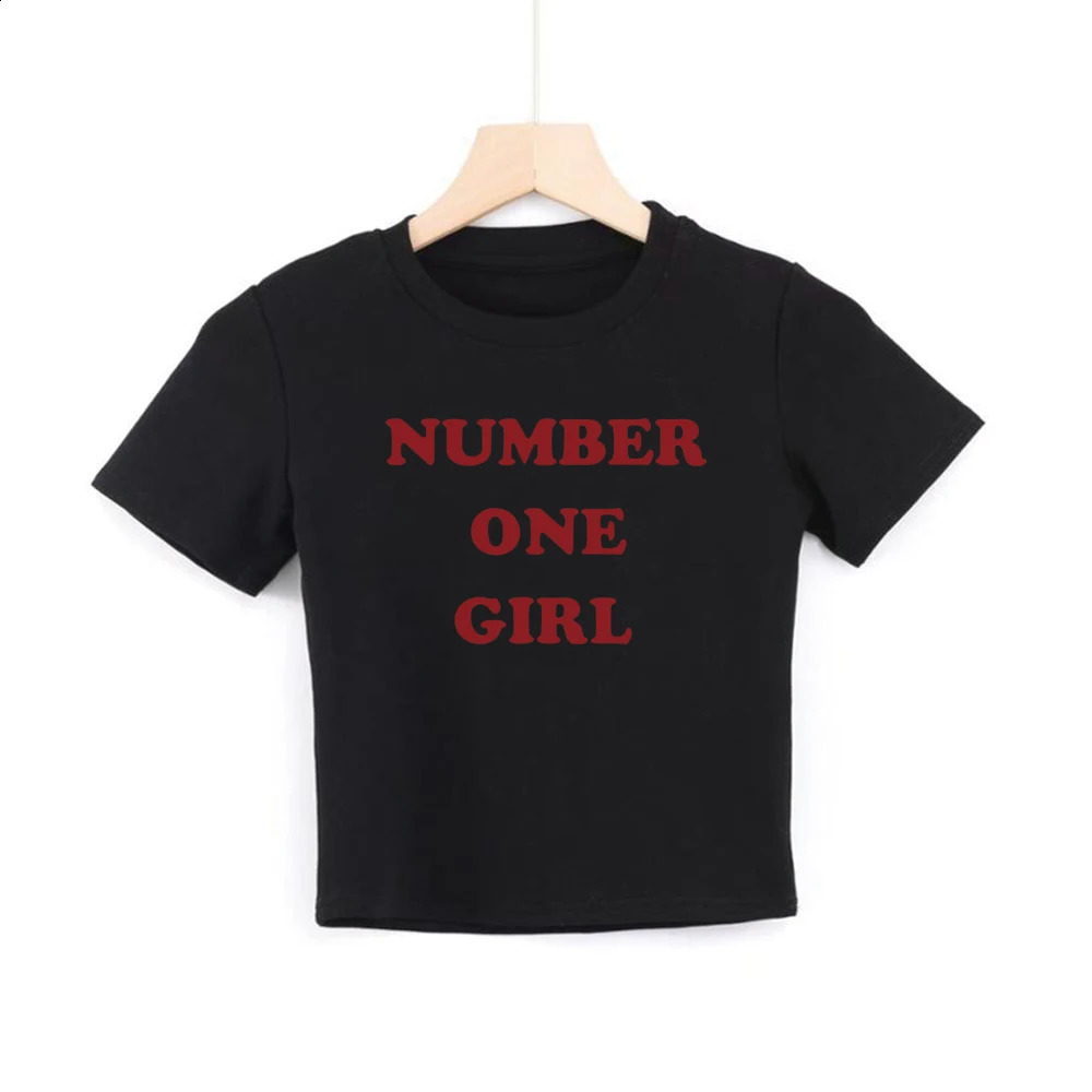 First Girl Baby Tshirt Aesthetic Music Retro Graphic Shirt Y2k Crop Top Harajuku Kpop Womens Slim Suitable 250319