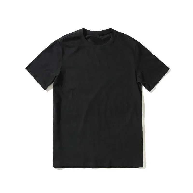 Summer mens and womens pure cotton T-shirt ultra-fine short sleeved T-shirt fashionable soft white black T-shirt 2024 clothing topT250318