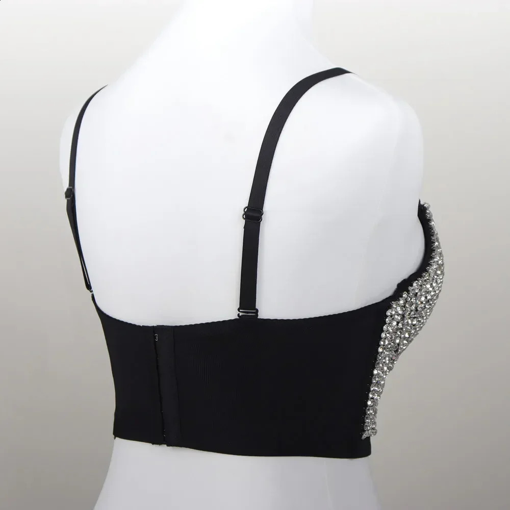Fashion y2k Tank Top Women Shaper Blusa Stage Push Up Bra Ladies Crop Tops Sexy Halter Shirt Woman Clothes Bralette Corset Camis 250319