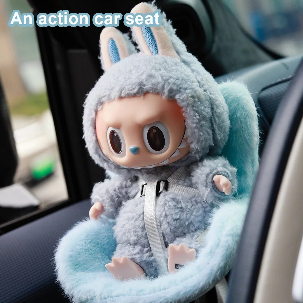 Cute doll car safety seat air outlet decoration used for 17cm labubu interior 250319