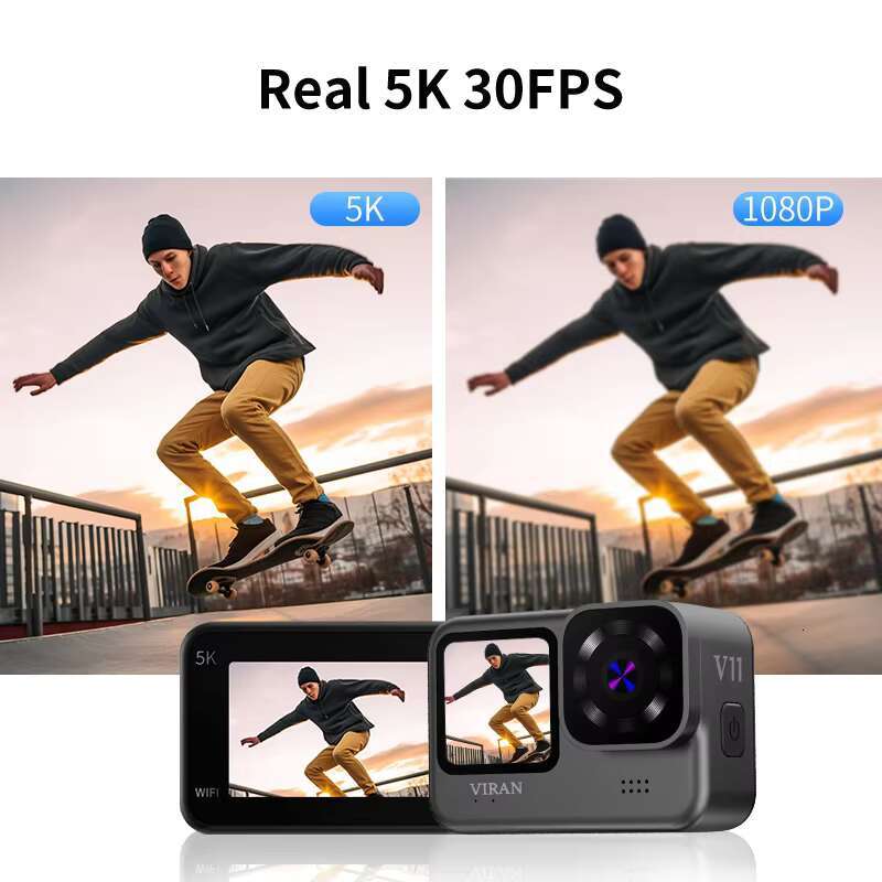 V11 5K Sports Cameras Factory Supplied 5K30 FPS Ultra High Definition Dual Color Waterproof Camera