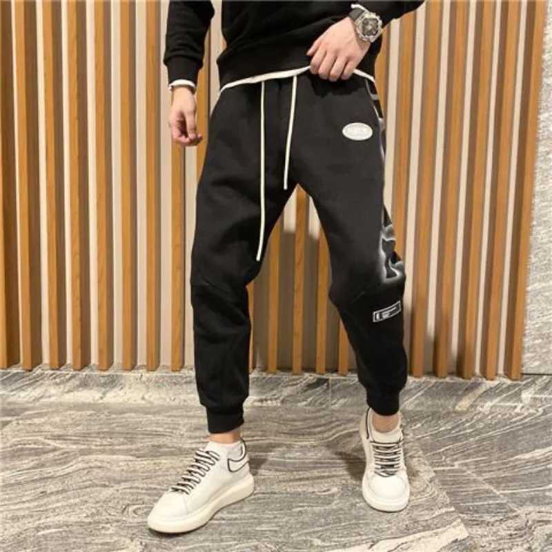 Harem Mens Sweatpants 2025 New In Sport Elastic Goth Y2k Trousers Korean Style Track Stylish Flated Summer Man Sweat Pants XL X250319