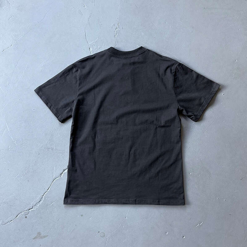 DRILL style American high street hip-hop printed short for men 2025 new summer trendy brand half sleeved t-shirt