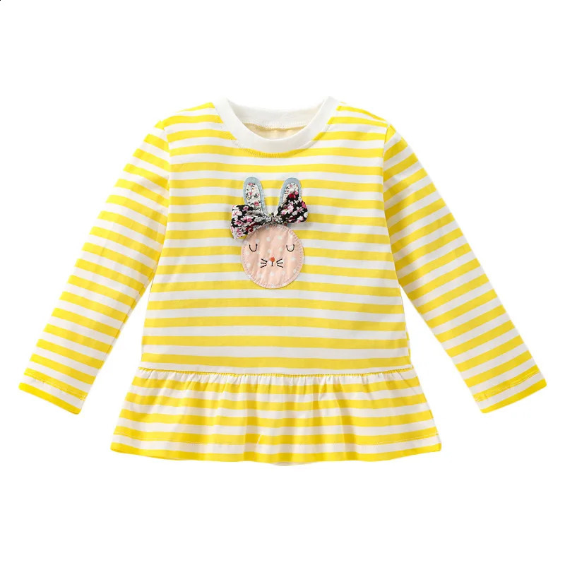 Little maven Girls Long Sleeve T Shirt Spring Animal Print Baby Girls Tops Tees Shirts Cotton 250319