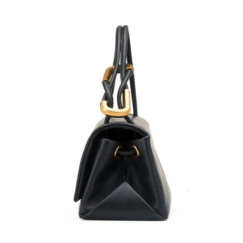 Women's Bags The Mini Dual Bag Women Genuine Leather Designer Handbag High Quality Turn-clasp Fastening Foldover Top Female Bags