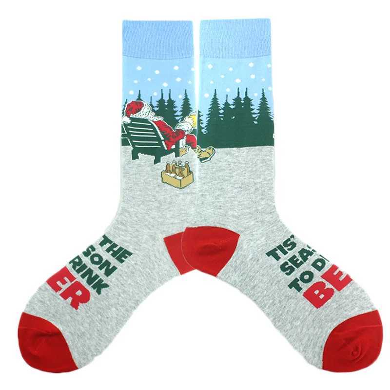 Design happy and fun SOCKS for men aliens pizza Milu Deer Christmas Sokken jacquard hip-hop crew Chaussette unisex skateboarding X250319