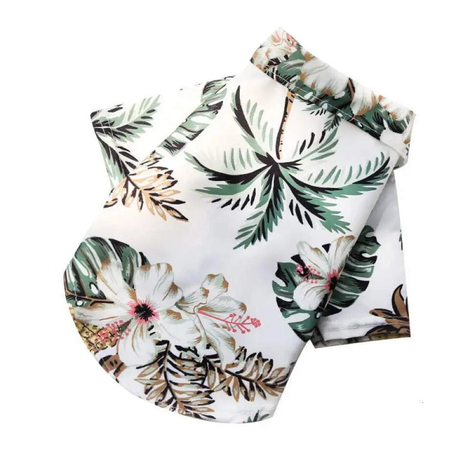 4 Beach Pineapple Hawaiian Pet Dog/Cat Spring/Summer Four Seasons Shirts 250318