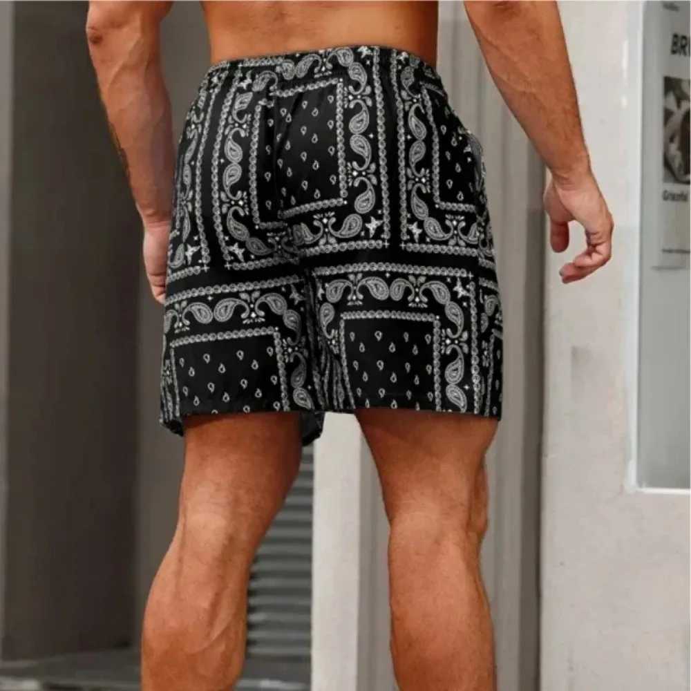 Summer Men Board Shorts Vintage Paisley Quick Drying Sport Casual Hawaii Male Beach Short Pants Trunks Man Ice Shorts Swimsuit W250319