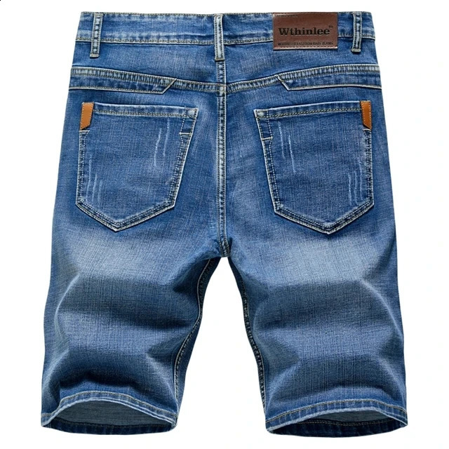 Summer Mens Denim Shorts Classic Black and Blue Thin Fashion Slimming Business Casual Jeans 250317
