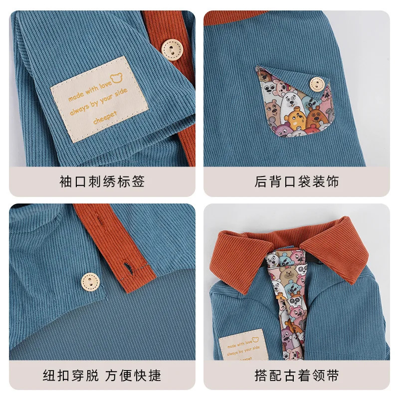 Pet clothes spring and autumn small dog puppy kitten shirt 250318