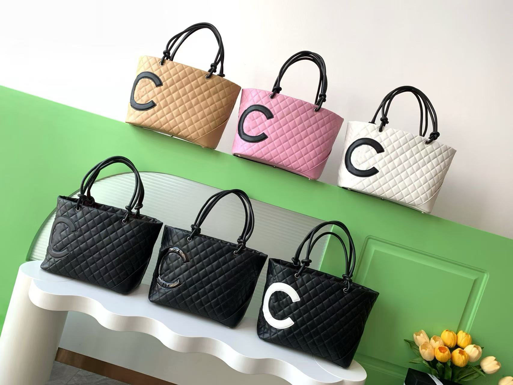 Antique Campeng Vintage tote vegetable basket Rhombock style TOTE large capacity cowhide hand bill shoulder crossbody