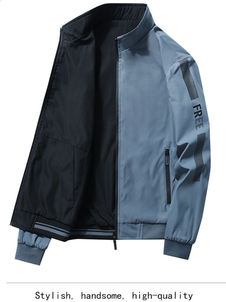 Mens Fashion Trend Outdoor Sports Windproof CrossCountry Climbing DoubleSided Jacket A TwoColor Riding Coat 250317