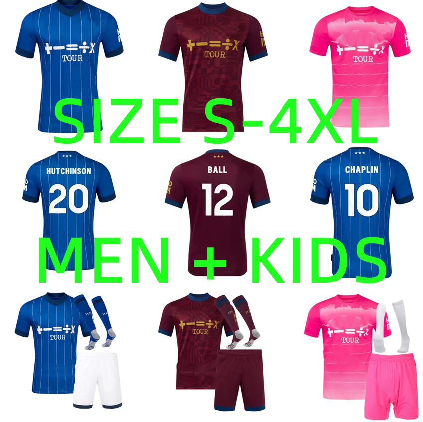 SIZE XXXL 4XL 24 25 Ipswichs Soccer Jerseys Town 2024 2025 LADAPO GREAVES SHEERAN DAVIS HARNESS BURNS BROADHEAD JOHNSON CHAPLIN Football Shirt Men Kids kit uniform