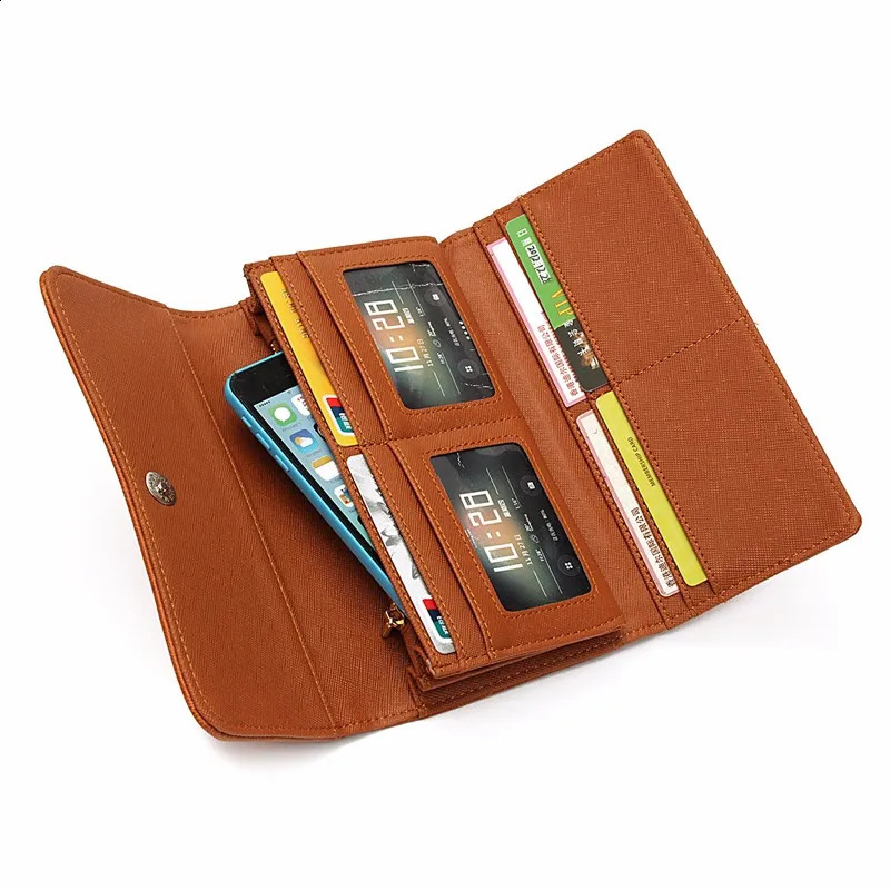 Hollow pattern retro wallet womens wallet PU leather bag womens wallet and wallet retro long wallet 250317