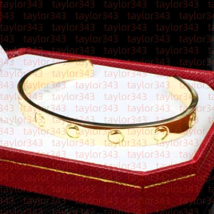 Designer Bracelets Titanium Steel Bracelet Luxury Men Women 18k Rose Gold Fashion C-shaped Bracelet Stainless Steel Jewelry 17 19