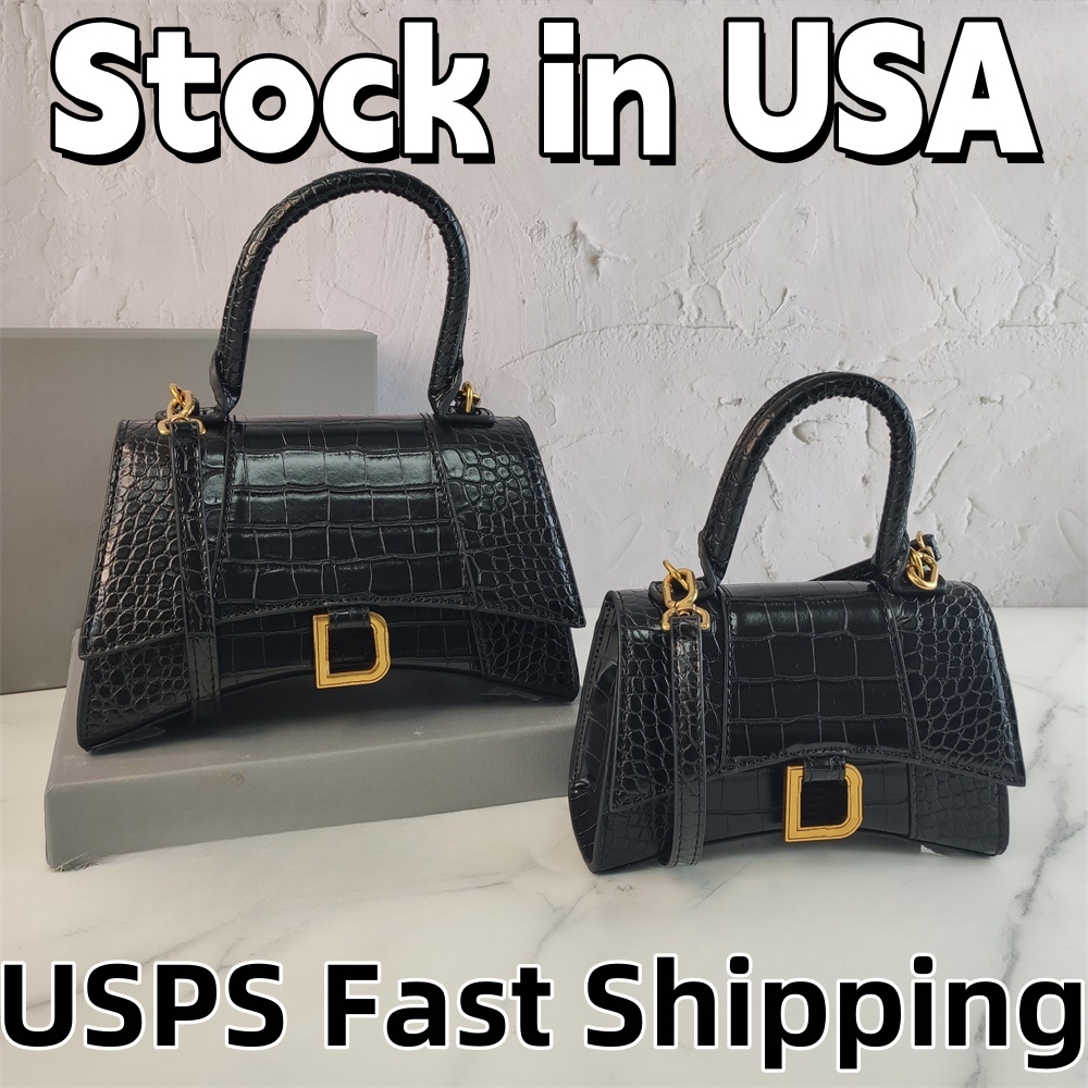 Hourglass Designer Bags Crossbody Shoulder Bag Crocodile-Embossed purses designer woman handbag 10A high Quality Cow Leather lady Half Moon messenger Bag With Box