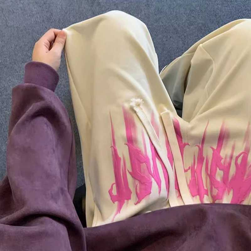2025 New Spring Goth Letter Printed Pants For Men Hip Hop Fashion Baggy Trousers Joggers Y2K Streerwear Gym Sports Sweatpants X250319