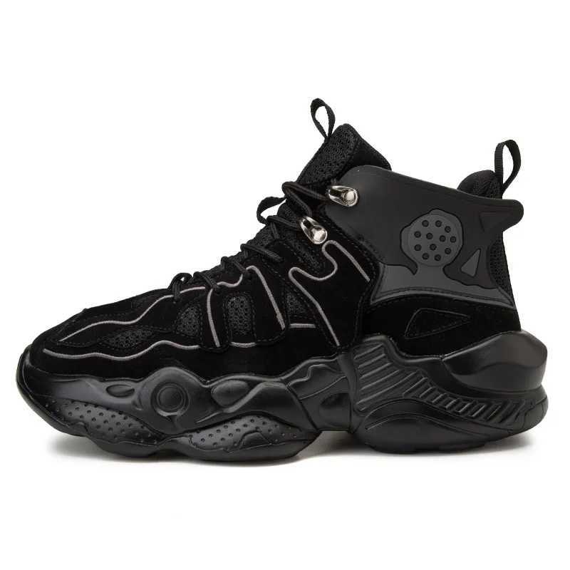 Mens New Spring and Autumn Sports Shoes Korean Edition Versatile Fashion Mens Casual Shoes High Top Running Shoes Z250319