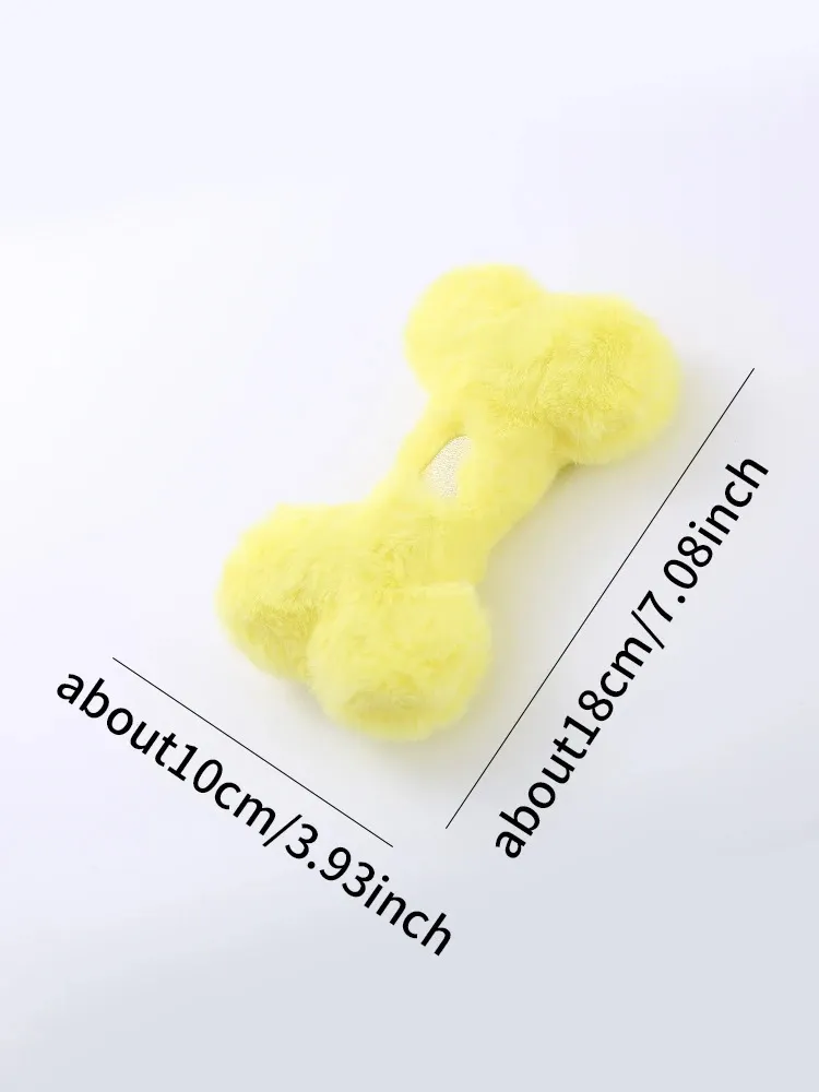 Cute Love Bone Plush Vocal Dog Toys Containing BB Called Grinding Teeth Bite Resistant Interactive Play Pet Supplies