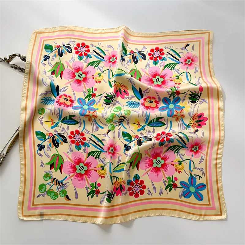 2024 New Luxury Design Square Silk Scarf Wen 70 * 70cm Bandana Soft Hair Strap Packaging Headband Collar Hair Strap Foard X250319
