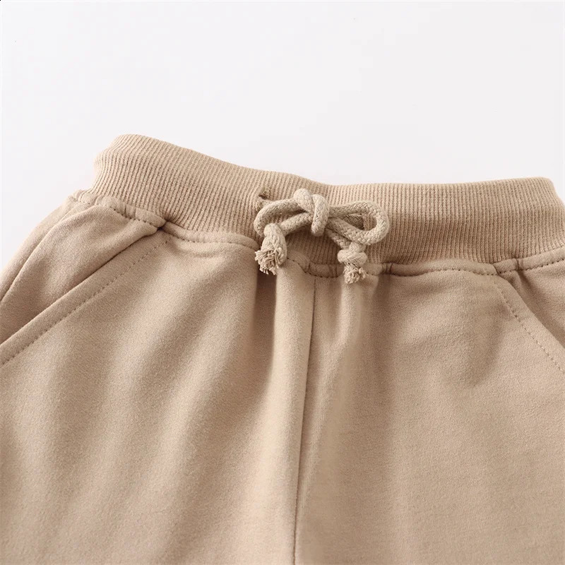 Jumping Meters 2-7T Summer Boys Shorts Plain Drawstring Kids Trousers Baby Boys Girls Short Pants Solid Childrens Clothes 250319