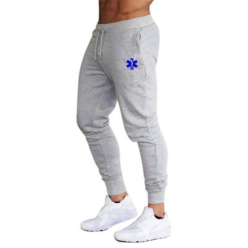 2024 EMT Emergency Ambulance Print Mens Autumn And Winter Casual Trousers Fitness Workout Running Fashion Comfortable Sweatpants X250319