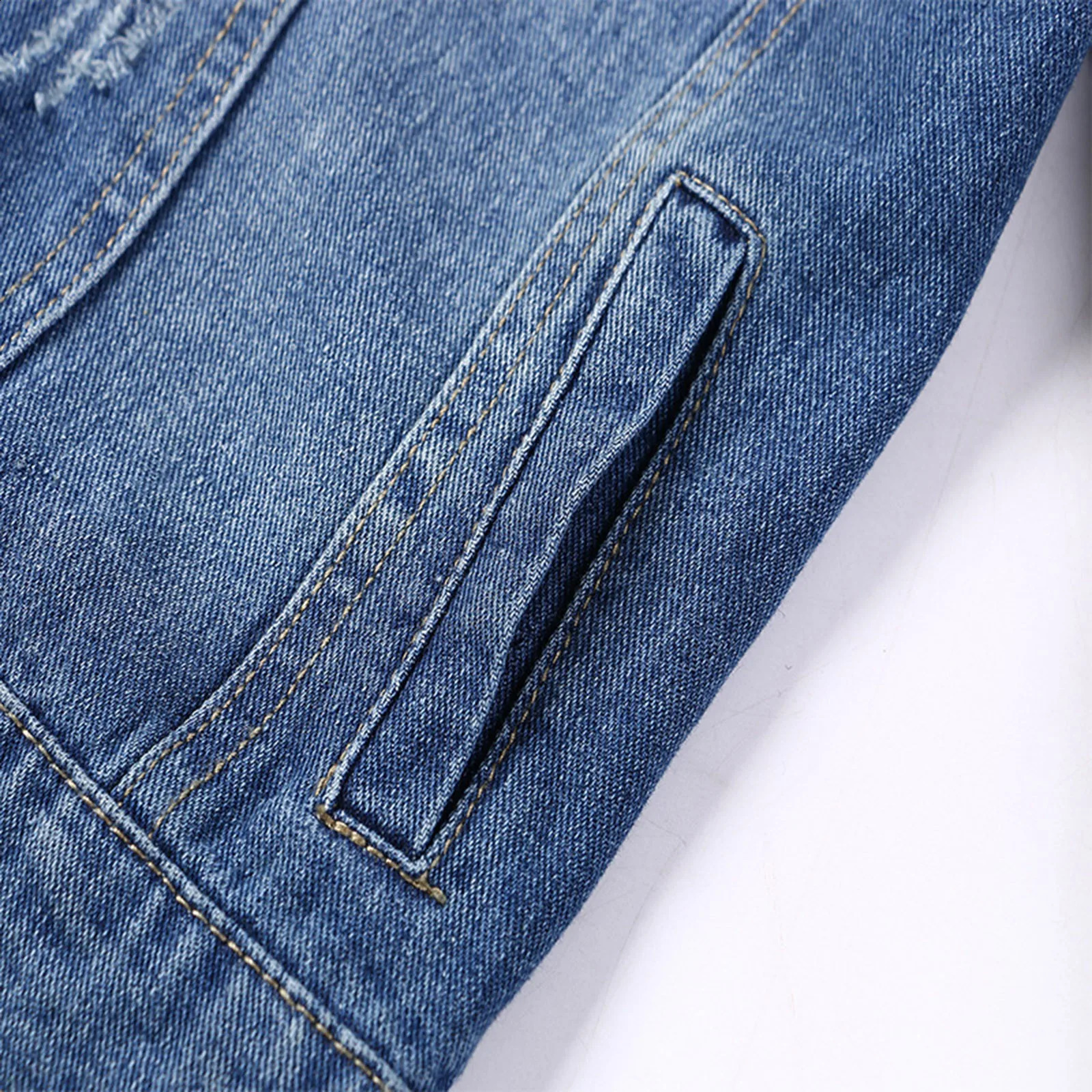 Womens winter jacket outerwear womens denim Distressed Ripped long sleeved Jean Coats Jaquetas Femininas 250317