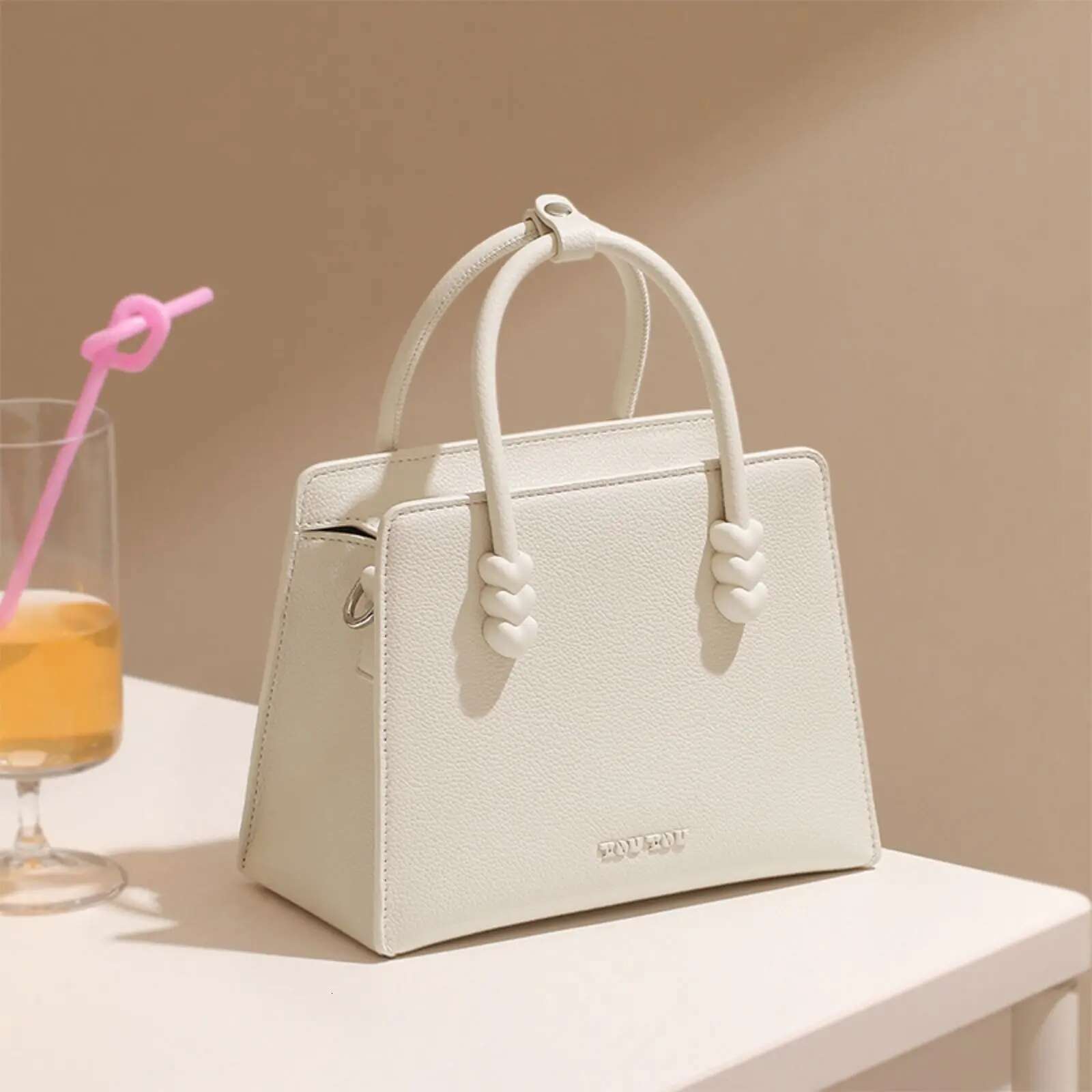 TOUTOU Ladies Handbag Fashion Exquisite Original Shoulder Holiday Gift Small Tote Bag