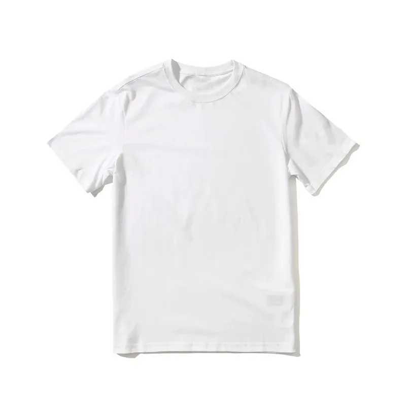 Summer mens and womens pure cotton T-shirt ultra-fine short sleeved T-shirt fashionable soft white black T-shirt 2024 clothing topT250318