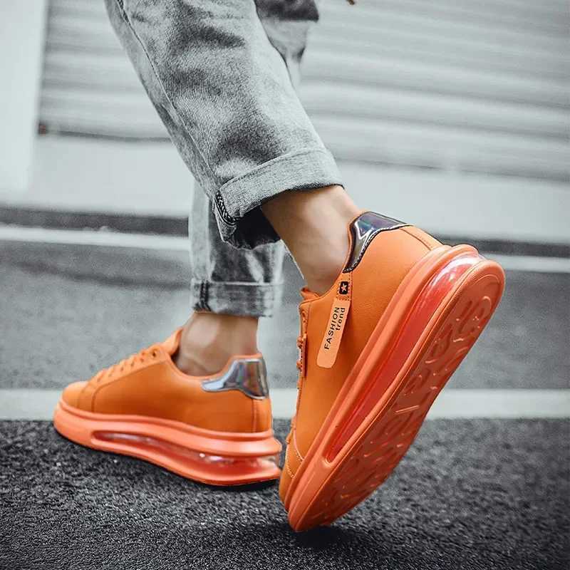 Fashion mens sports shoes casual shoes new soft and comfortable Pu leather shoes breathable flat shoes mens Tenis Masculino Z250319