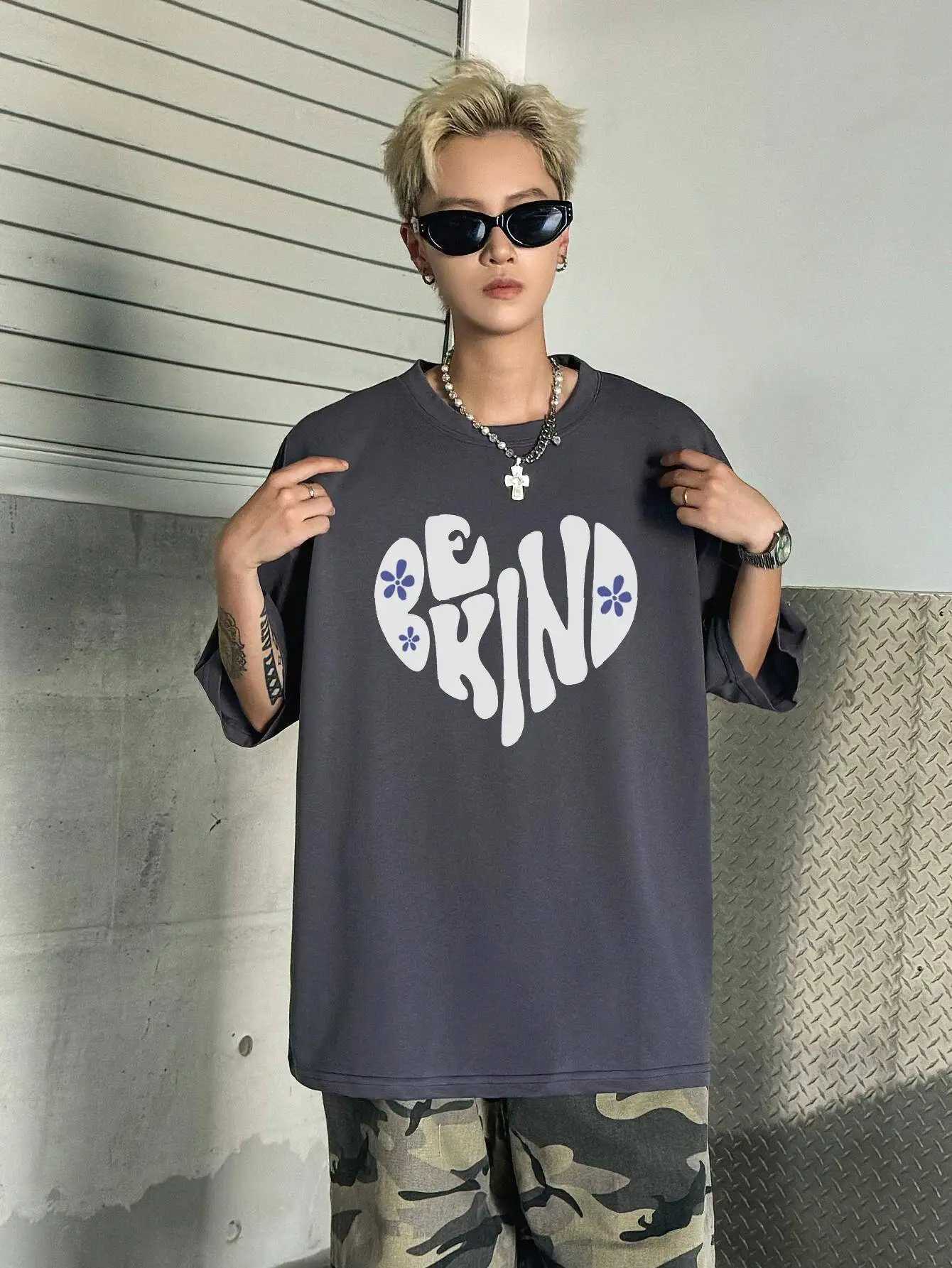 Letter Graphic Mens Casual Crew Collar T-shirt Fashion Short Sleeve T-shirt Summer High Quality Cotton Clothing Mens TopT250318