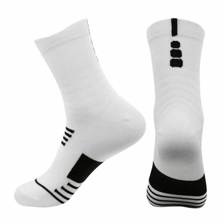 1/6 pairs of mens basketball sports socks fashionable striped sweatshirts breathable absorption running badminton couples casual socks X250319