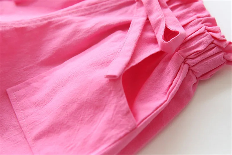 Retail 2-8 years shorts beach pants candy color fresh kids children summer 250319