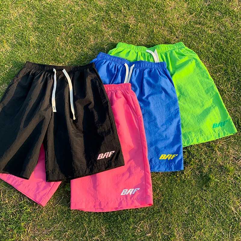 2024 Japanese Y2k Mens Shorts Vintage Beach Pants Summer New Loose Quick-Dry Cotton Sports Gym Cargo Shorts Hip Hop Streetwear W250319