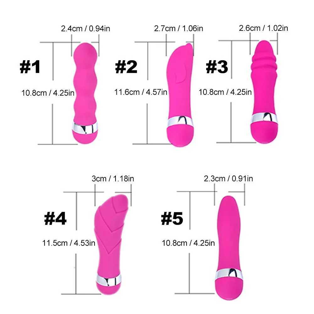 Multi speed vibrator mini AV vibrator G-Spot vibration fake penis sex click massager anal plug adult sex toy W250319
