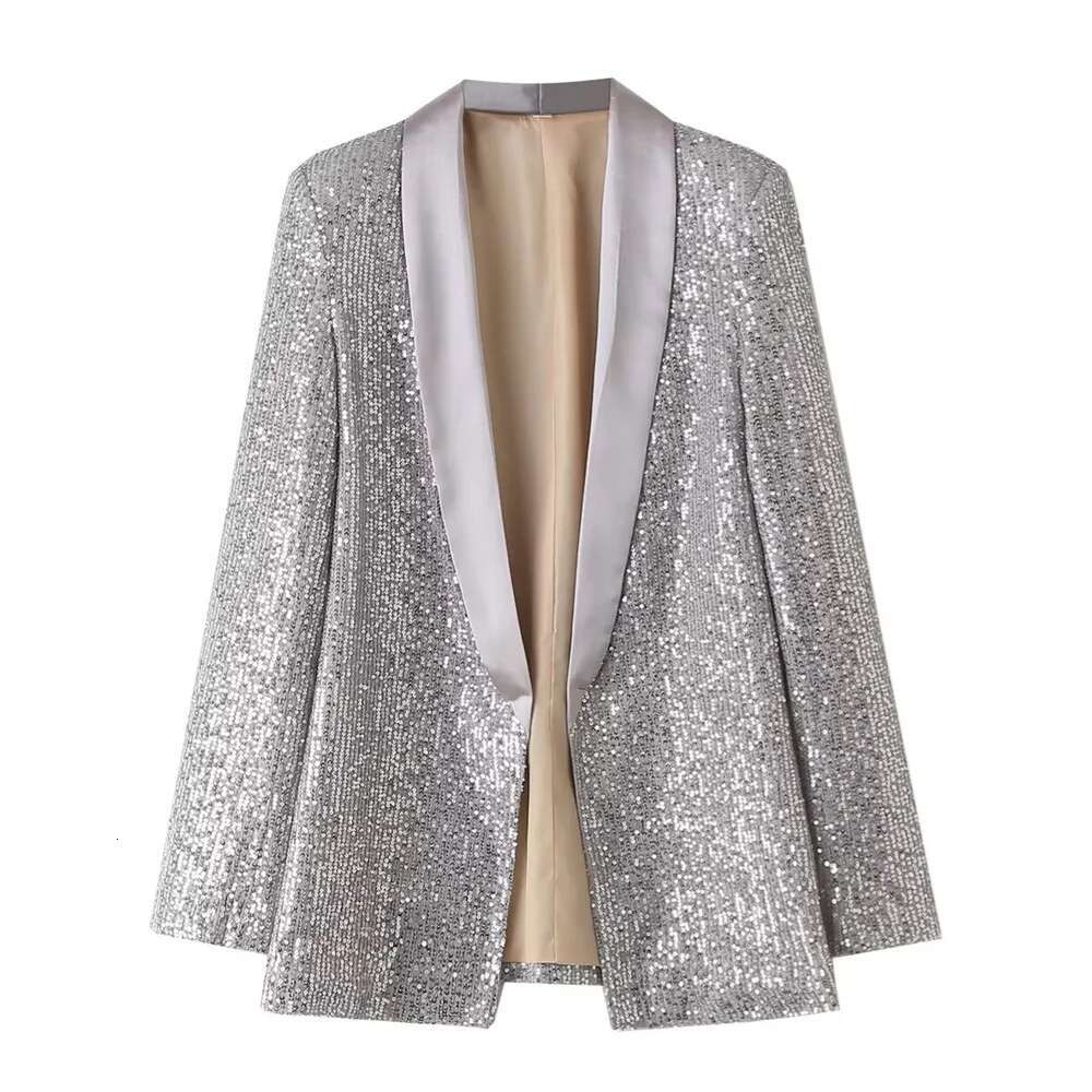 Spring New Product Women's Fashion And Casual Versatile Sequin Decorative Suit Coat suits women