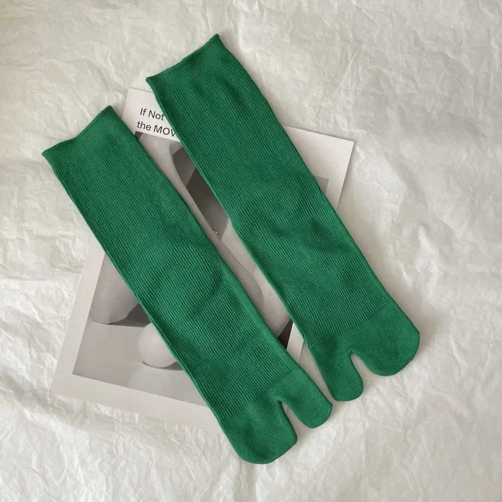 High quality combed cotton split socks unisex style simple and comfortable double headed socks Japanese Harajuku mens Tabi socks X250319