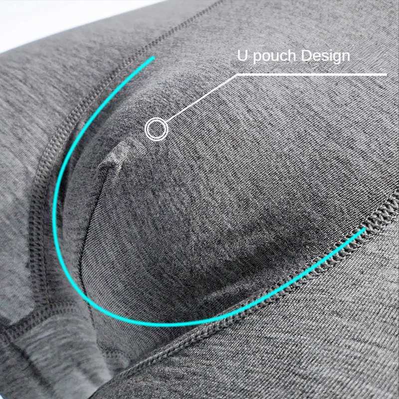6pcs/Set Black Boxer Men Underpants Bamboo Mens Boxers Man Breathable Mens Panties Fr Shipping Sexy Underwear For Men Gifts X250319