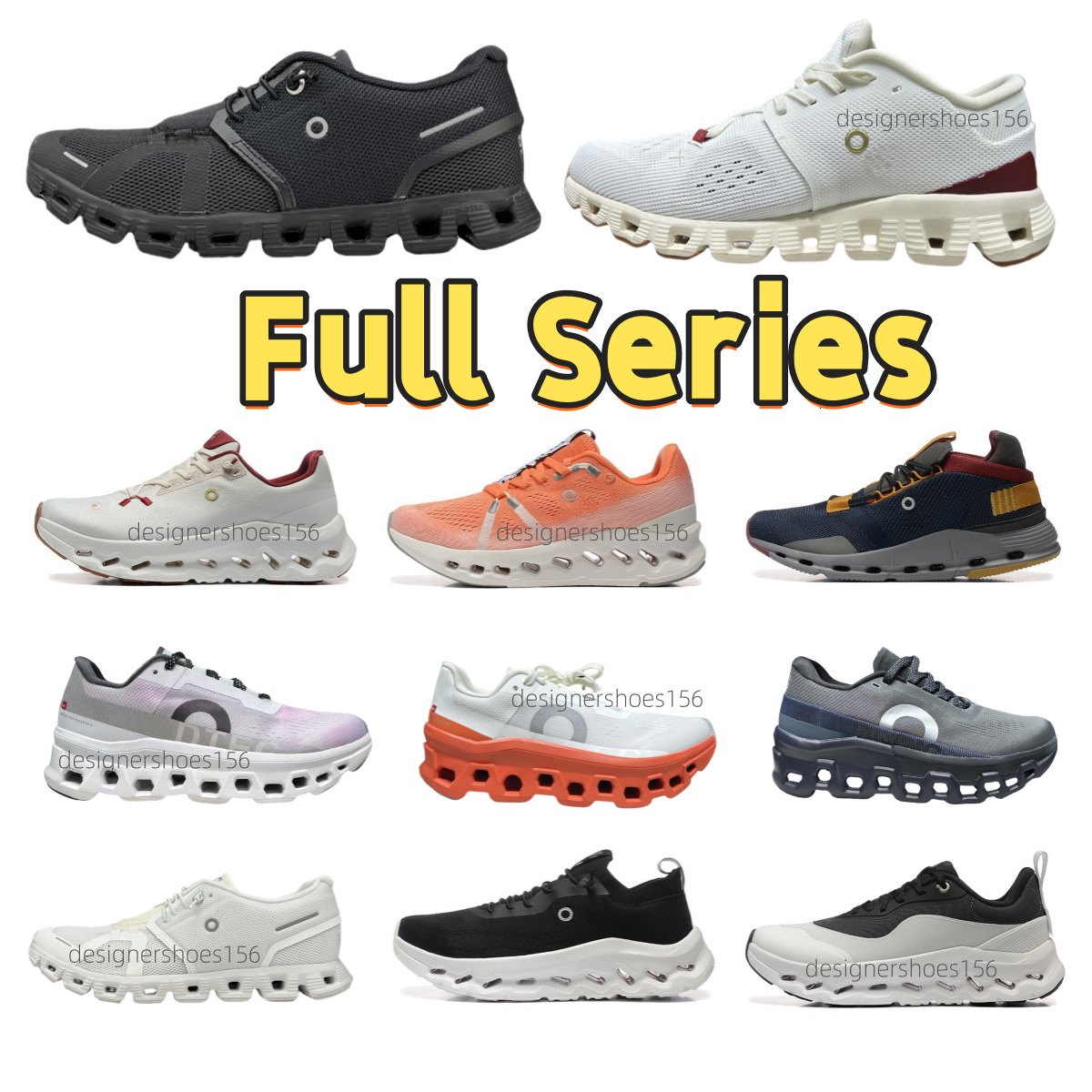 2025 Running Shoes For Mens Trainers Oncloudds Womens in Casual Shoes X4 X5 Oncloudmonster Tranier Trend Athletic Sneakers All Black White Pearl Glacier Pink Tennis